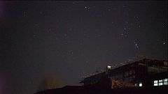 Meteors in the sky
