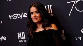 Actor Salma Hayek attends the Hollywood Foreign Press Association