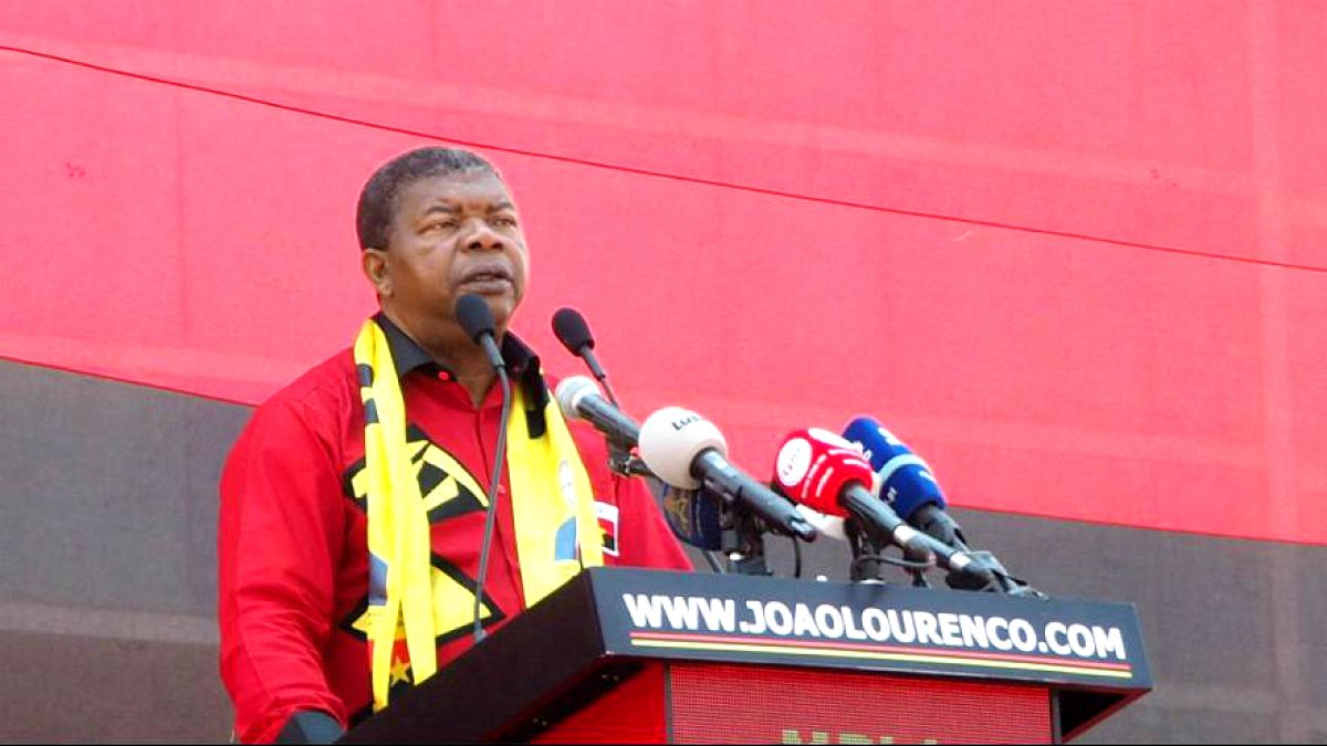 (Arquivo) Presidente de Angola, João Lourenço, na campanha eleitoral