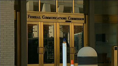 The Federal Communications Commission building in Washington, DC