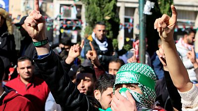 درگیری جوانان فلسطینی با نظامیان اسرائیلی در نابلس