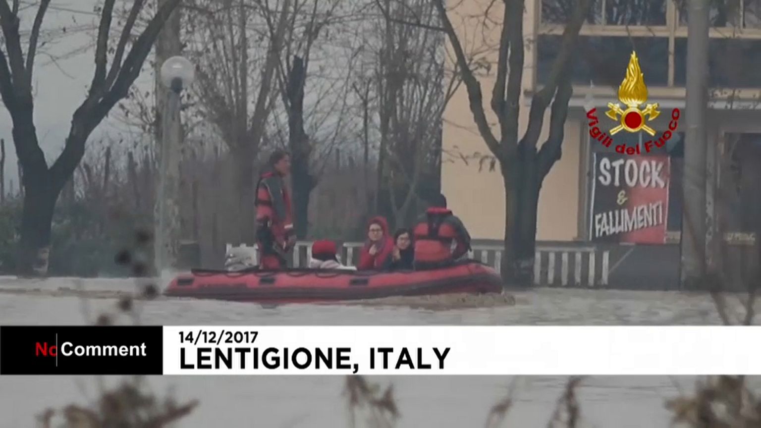 Eis und Fluten in Italien