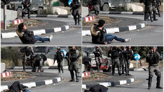 صور تظهر سقوط شاب فلسطيني بالقرب من مستوطنة بيت إيل بشمال رام الله.