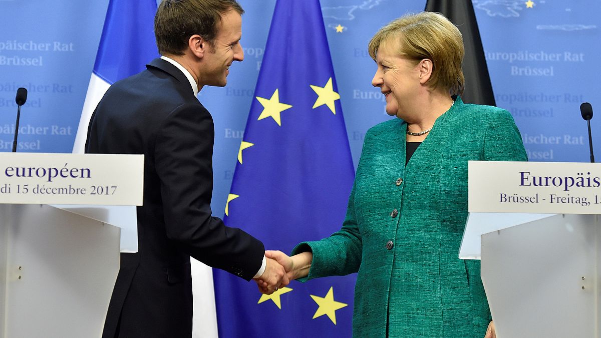 Emmanuel Macron und Angela Merkel 