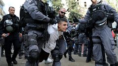 القوات الإسرائيلية تعتقل فلسطينيا بالقدس بعد مظاهرات الجمعة ضد قرار ترامب