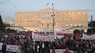 Greek pensioners protest over fears of more cuts