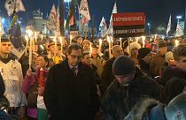 Hungarian opposition parties protest against crackdown