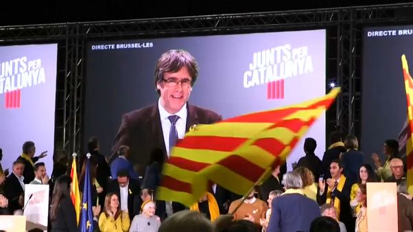 Mitin de Junts per Catalunya en Barcelona Mitin de Junts per Catalunya en Barcelona