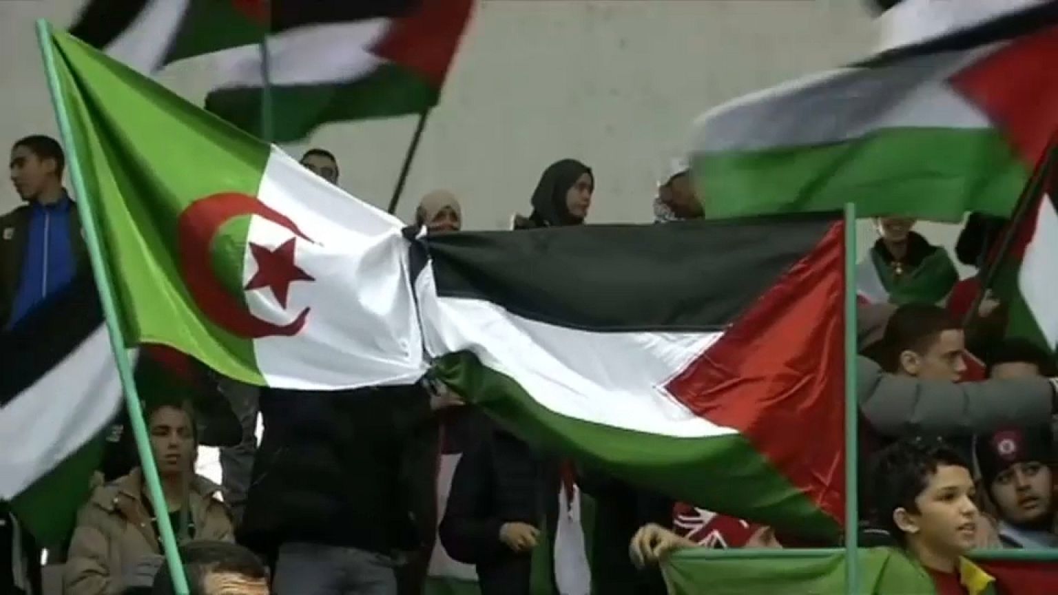 الجزائر تتضامن مع القدس وفلسطين 