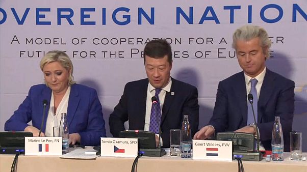 L'estrema destra europea riunita in un vertice a Praga L'estrema destra europea riunita in un vertice a Praga