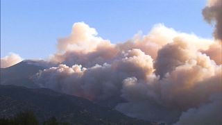 Лесной пожар приближается к Санта-Барбаре