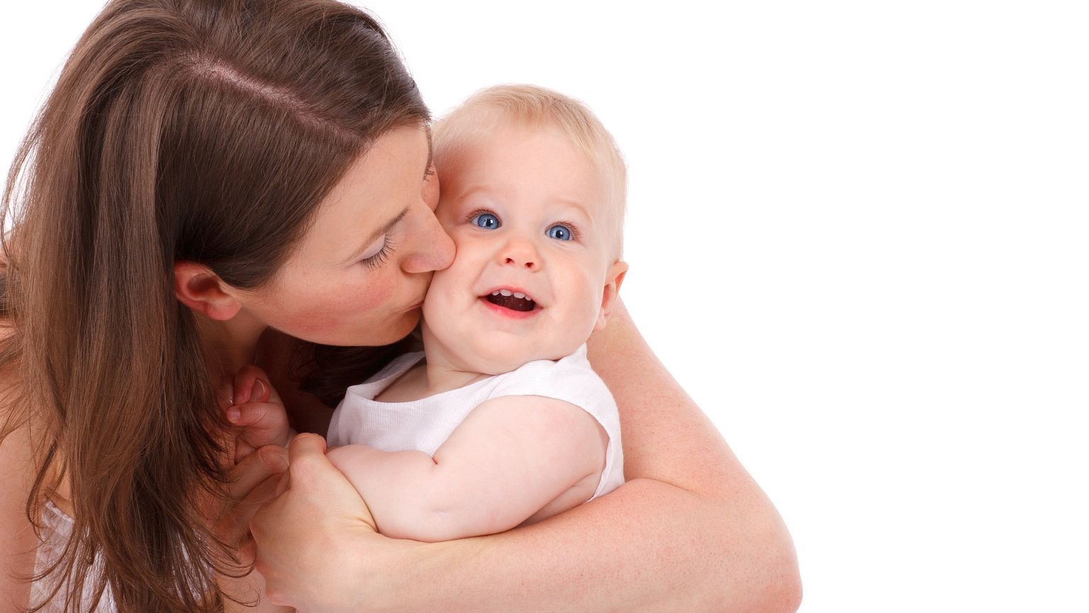 If you want your baby to recognise you, stand to their left