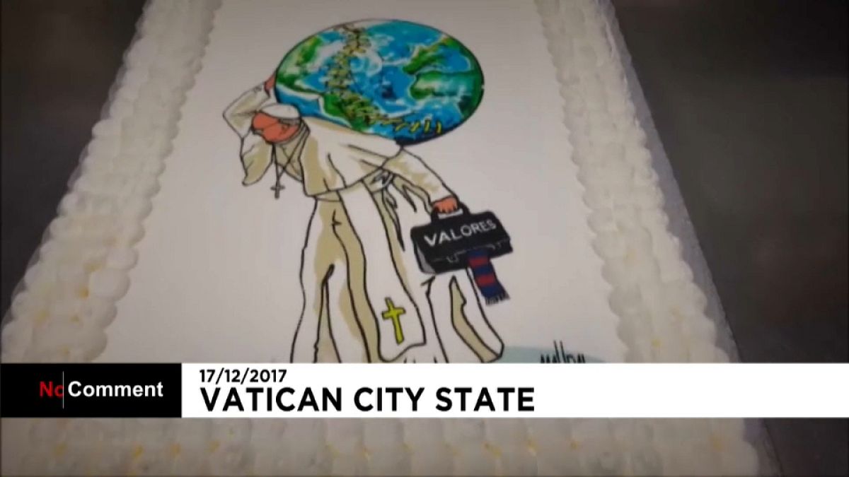 Papst feiert 81. Geburtstag - dazu eine individuell kreierte Torte