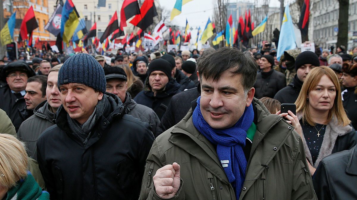 Tausende demonstrieren in Kiew für den Rücktritt Poroshenkos