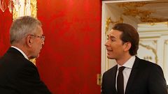 Sebastian Kurz mit Präsident Alexander Van der Bellen
