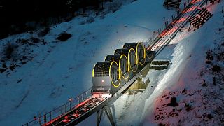 The world's steepest funicular railway opens in Switzerland 