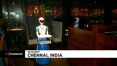 Un restaurante "robot" en el sur de la India