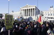 Wien: Tausende protestieren gegen ÖVP-FPÖ Regierung