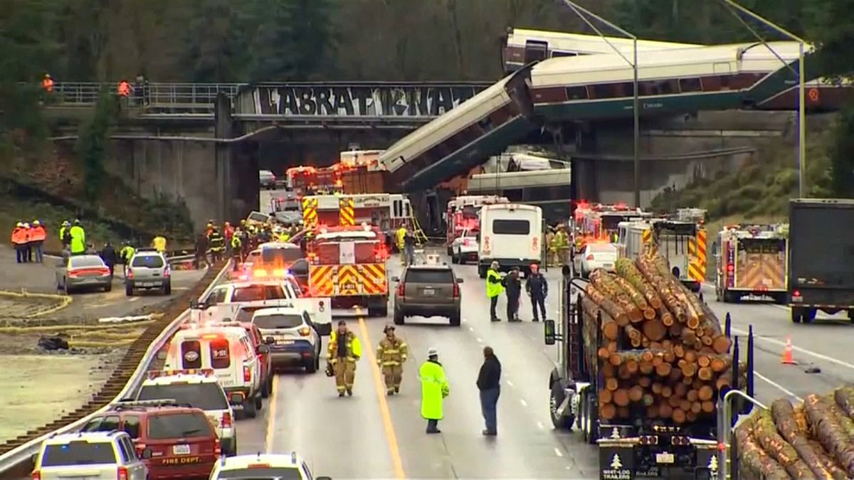ABD'de tren raydan çıktı: 6 kişi hayatını kaybetti, 77 kişi yaralandı