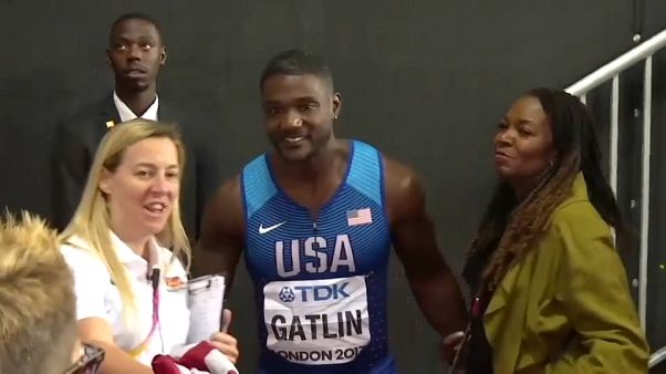 Il velocista statunitense, campione del mondo dei 100 metri, Justin Gatlin Il velocista statunitense, campione del mondo dei 100 metri, Justin Gatlin