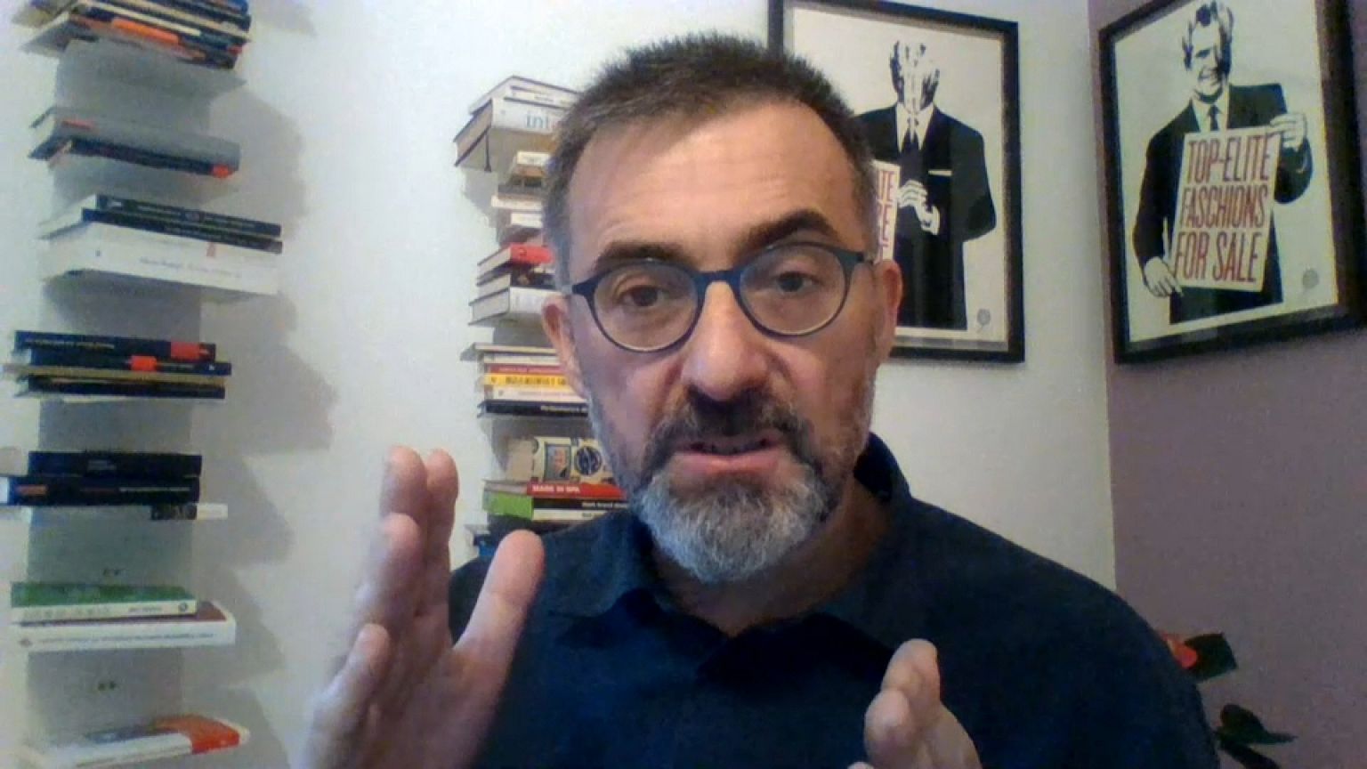 El analista político Antoni Gutiérrez-Rubí durante la entrevista