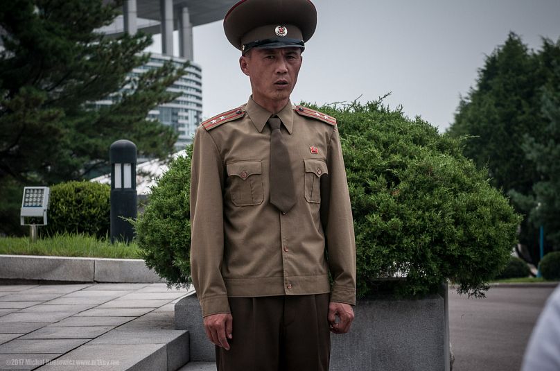 A North Korean soldier