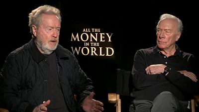 Film director Ridley Scott and actor Christopher Plummer