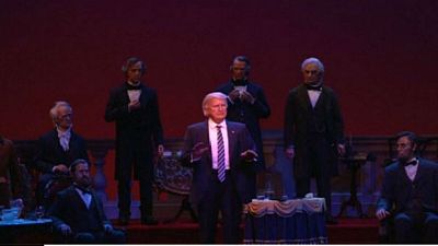 Animatronic Trump doll joins Disney's Hall of Presidents