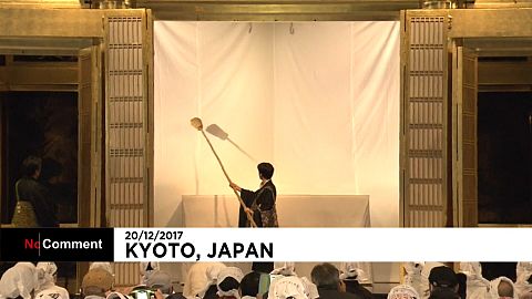 Limpar a mente... e o próprio templo em Kyoto