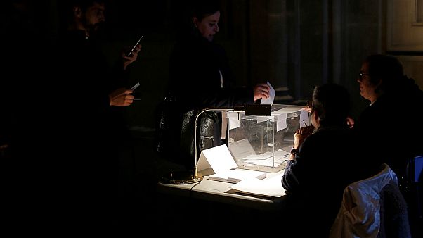 People vote in Catalonia's regional elections in Barcelona People vote in Catalonia's regional elections in Barcelona
