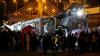 Bogota'da Noel treni