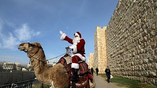 Санта в Иерусалиме