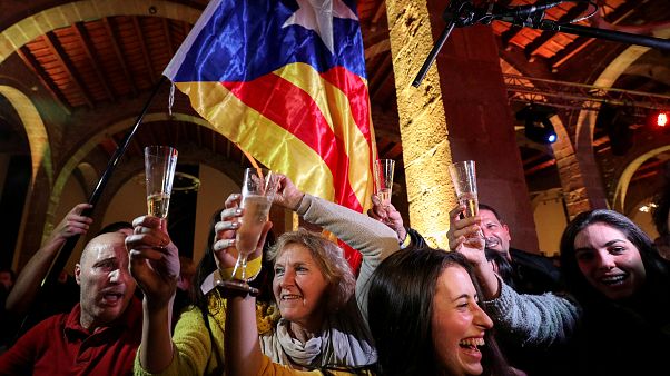 Pro-independence parties claim victory in Catalan election Pro-independence parties claim victory in Catalan election