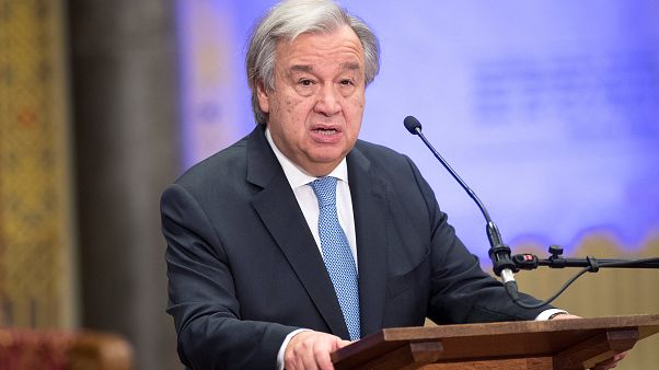 UN-Generalsekretär Antonio Guterres in Den Haag UN-Generalsekretär Antonio Guterres in Den Haag