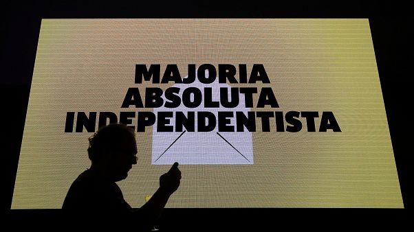Die "Independentistas" triumphieren nach der Regionalwahl in Katalonien Die "Independentistas" triumphieren nach der Regionalwahl in Katalonien