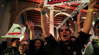 Catalonia election: a dramatic day in pictures