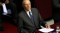 Il presidente del Perù Pedro Pablo Kuczynski in parlamento