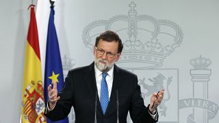 La conferenza stampa di Rajoy al palazzo della Moncloa