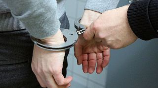 Offender Trouble Handcuffs Police Arrest