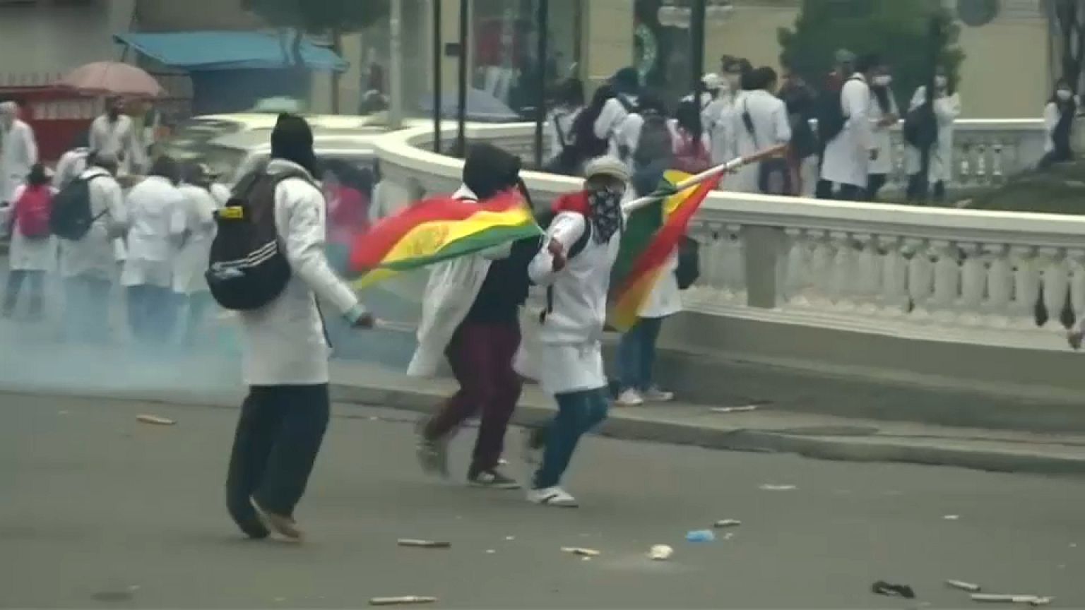 Violentas protestas de los médicos en Bolivia