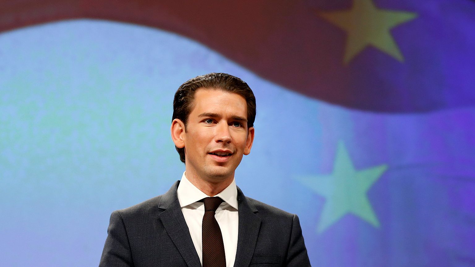 Austria's Chancellor Kurz holds a news conference 