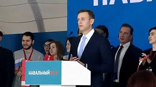 L'opposant Alexeï Navalny a remis ses signatures à la commission électorale