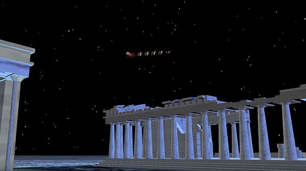Δείτε τον Άγιο Βασίλη να πετάει πάνω από την Ακρόπολη! Δείτε τον Άγιο Βασίλη να πετάει πάνω από την Ακρόπολη!