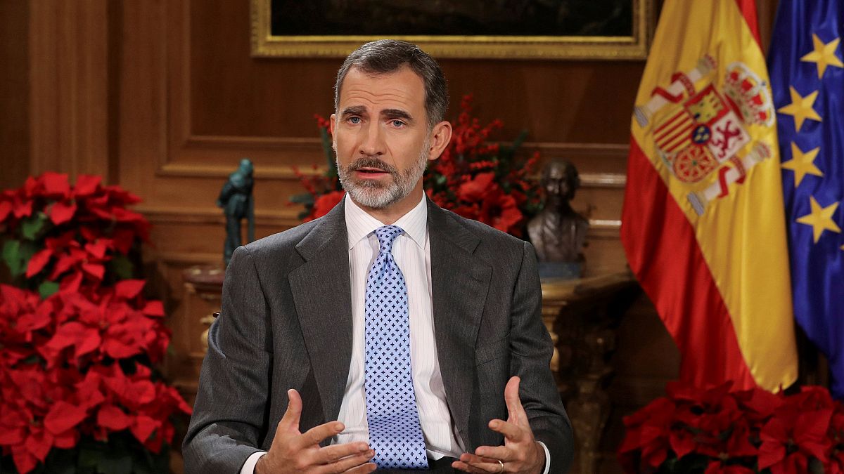 Spain's King Felipe VI delivers his traditional Christmas address 