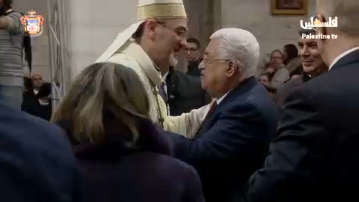 A betlehemi misén a palesztin elnök is résztvett
