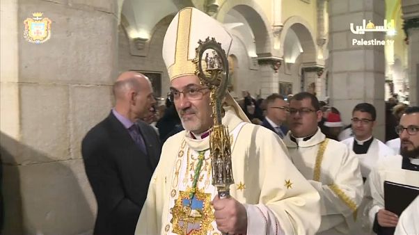 Jerusalén, protagonista de la misa del gallo en Belén Jerusalén, protagonista de la misa del gallo en Belén