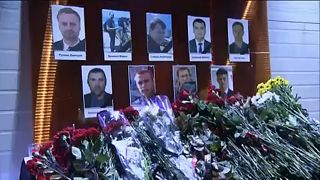 Ρωσία: Τελετή για τα θύματα της αεροπορικής τραγωδίας στη Μαύρη Θάλασσα