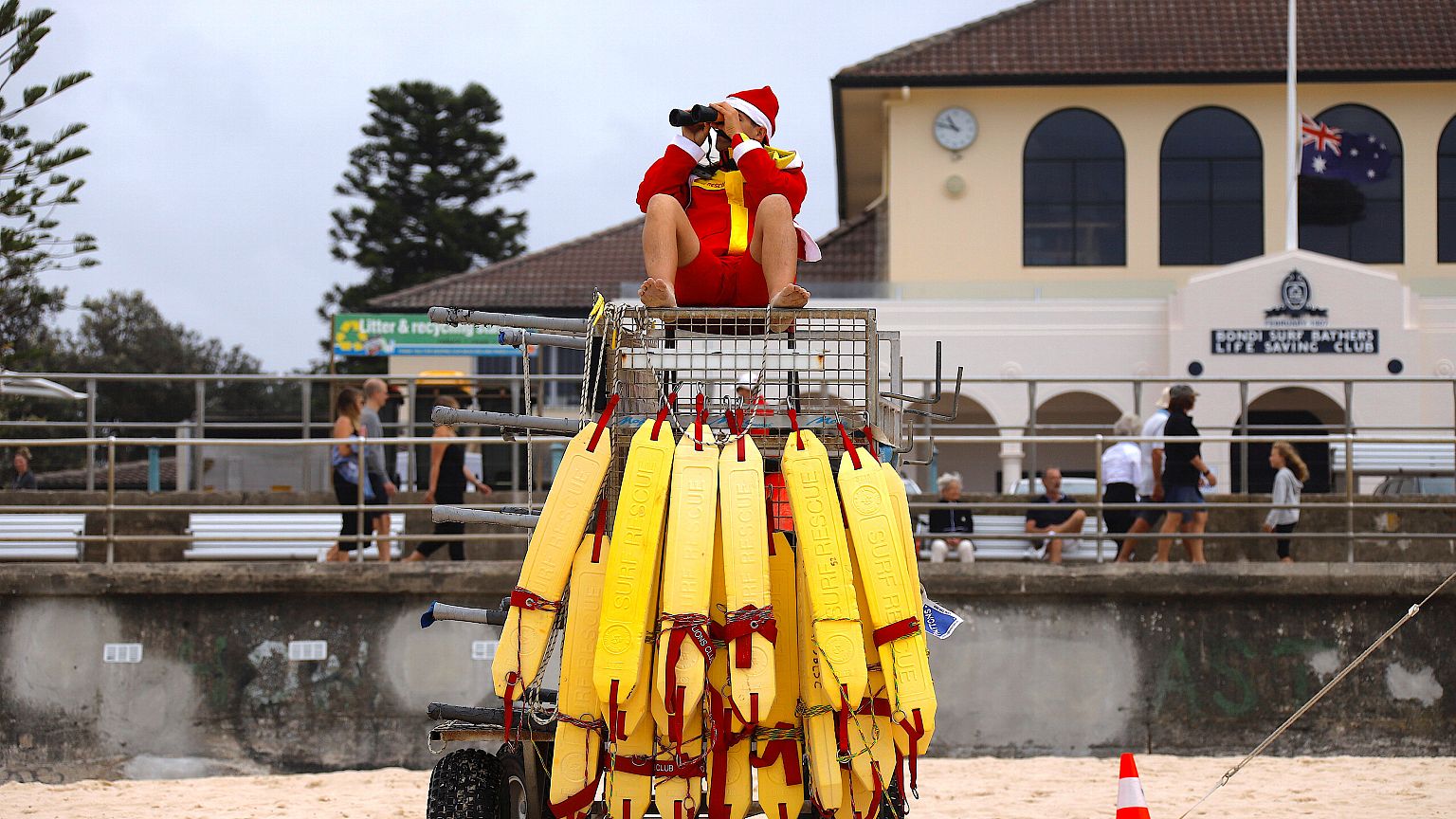 Ils ont passé Noël à la plage