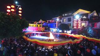 Çin'de geleneksel Ejderha Festivali