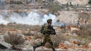 Israelischer Soldat im Westjordanland